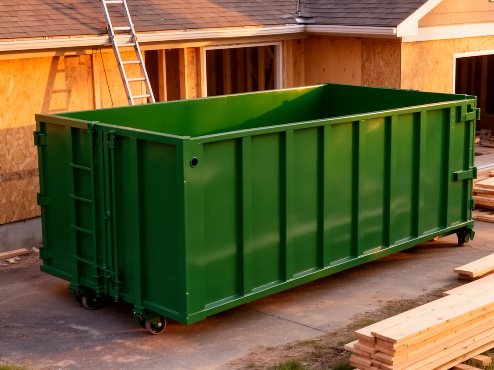 Roll-off dumpster from Hobson & Sons Dumpster Rental in Newark, NJ